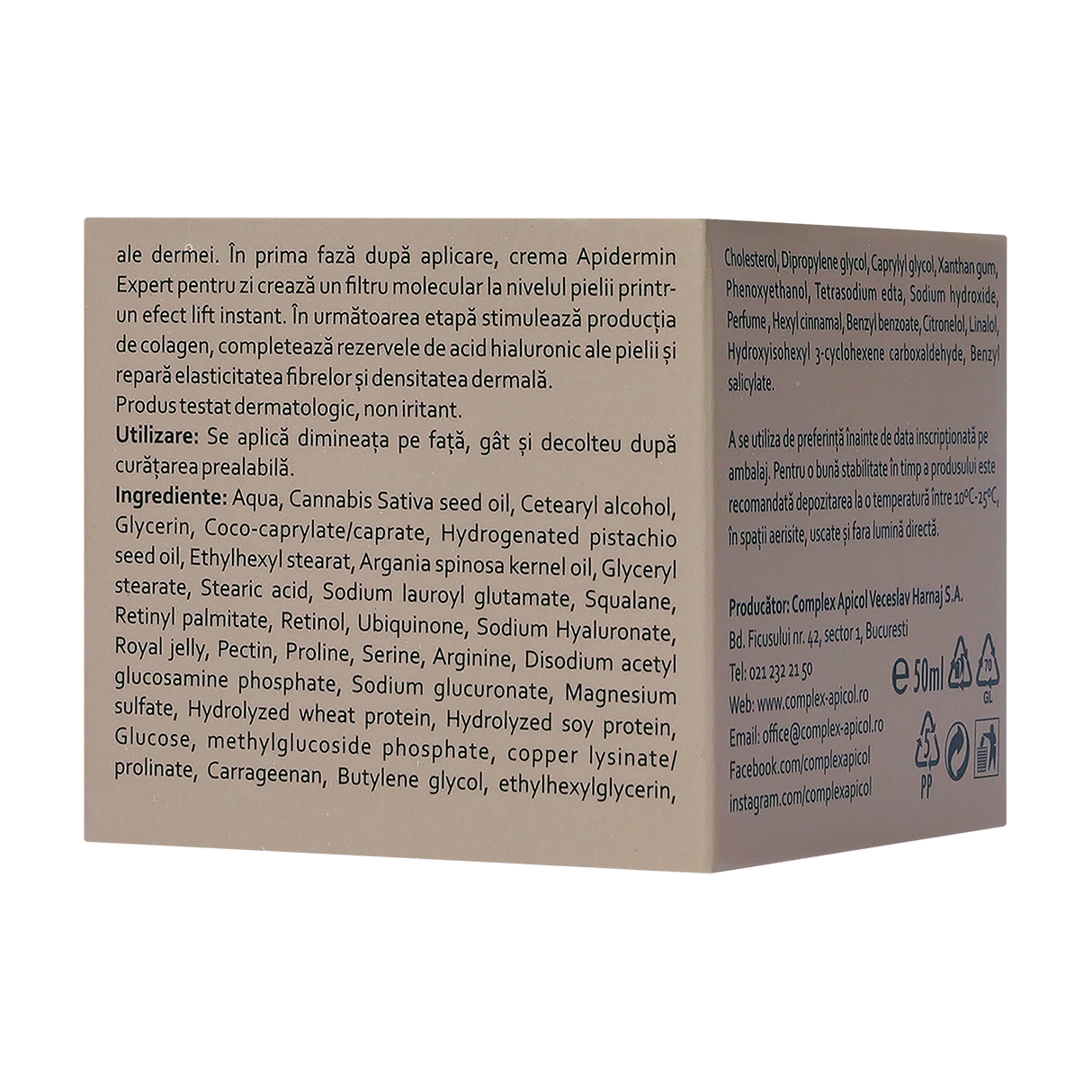 Apidermin expert crema de zi 50 ml