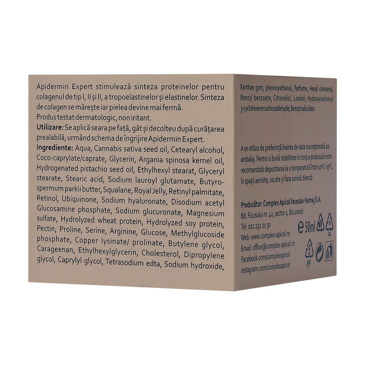 Apidermin expert crema de noapte 50 ml