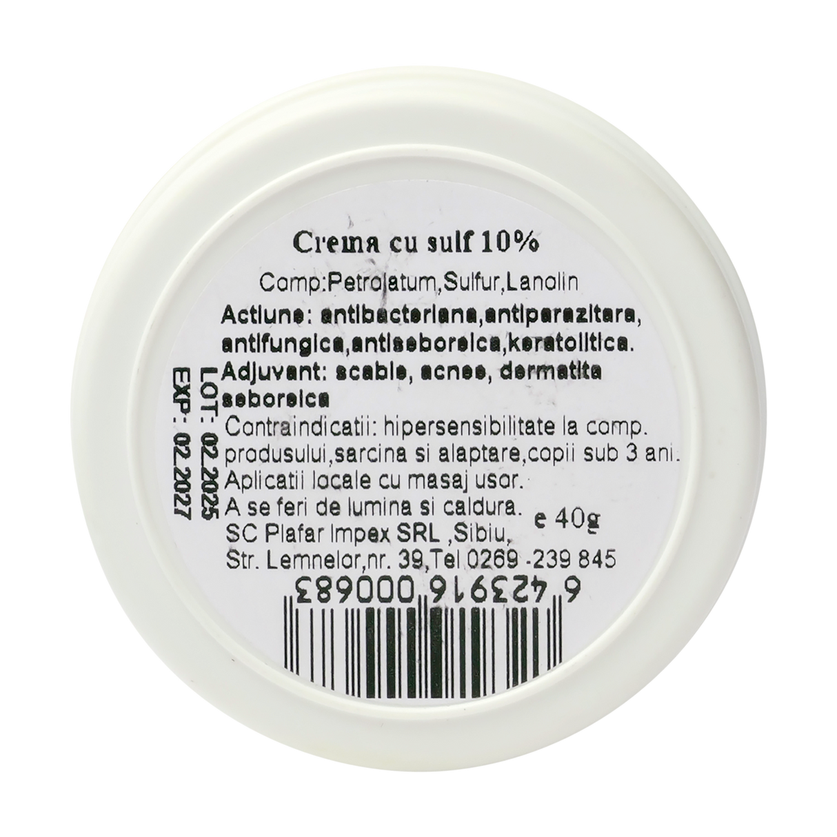Unguent cu sulf (10%) 40 g