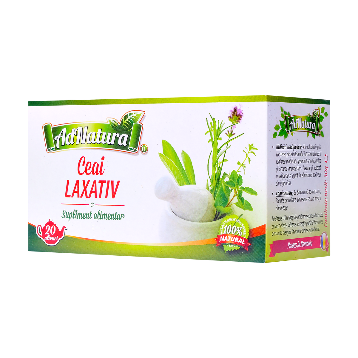 Ceai Laxativ 20 plicuri AdNatura