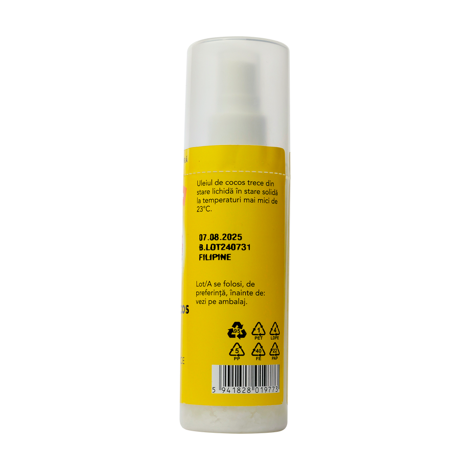 Ulei de cocos presat la rece hidratare dupa plaja 120 ml