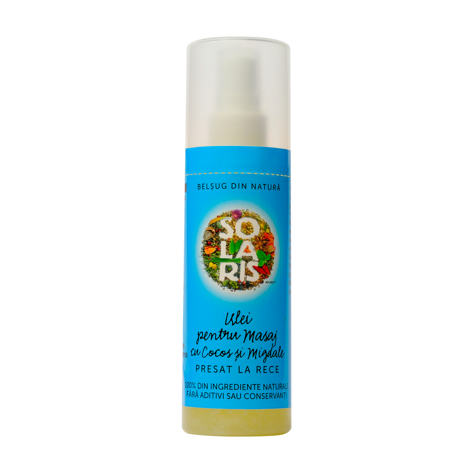 Ulei masaj cu cocos si migdale cu pulverizator 120 ml