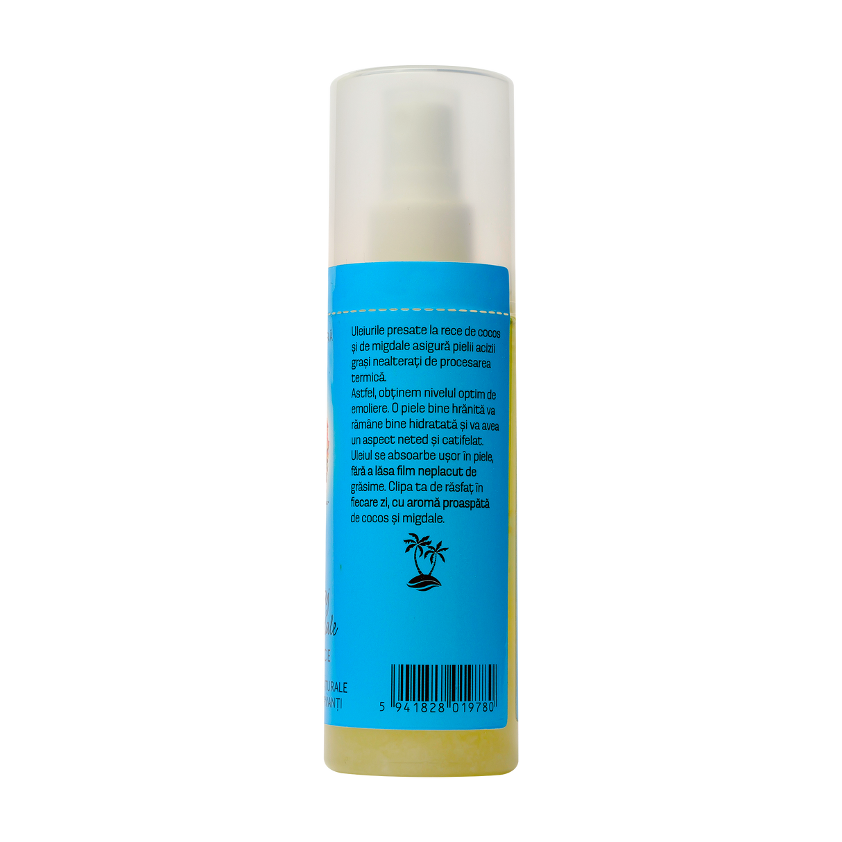 Ulei masaj cu cocos si migdale cu pulverizator 120 ml
