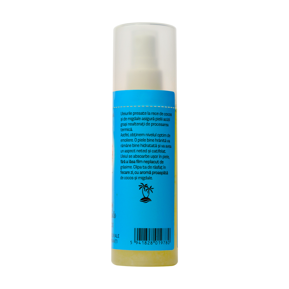Ulei masaj cu cocos si migdale cu pulverizator 120 ml