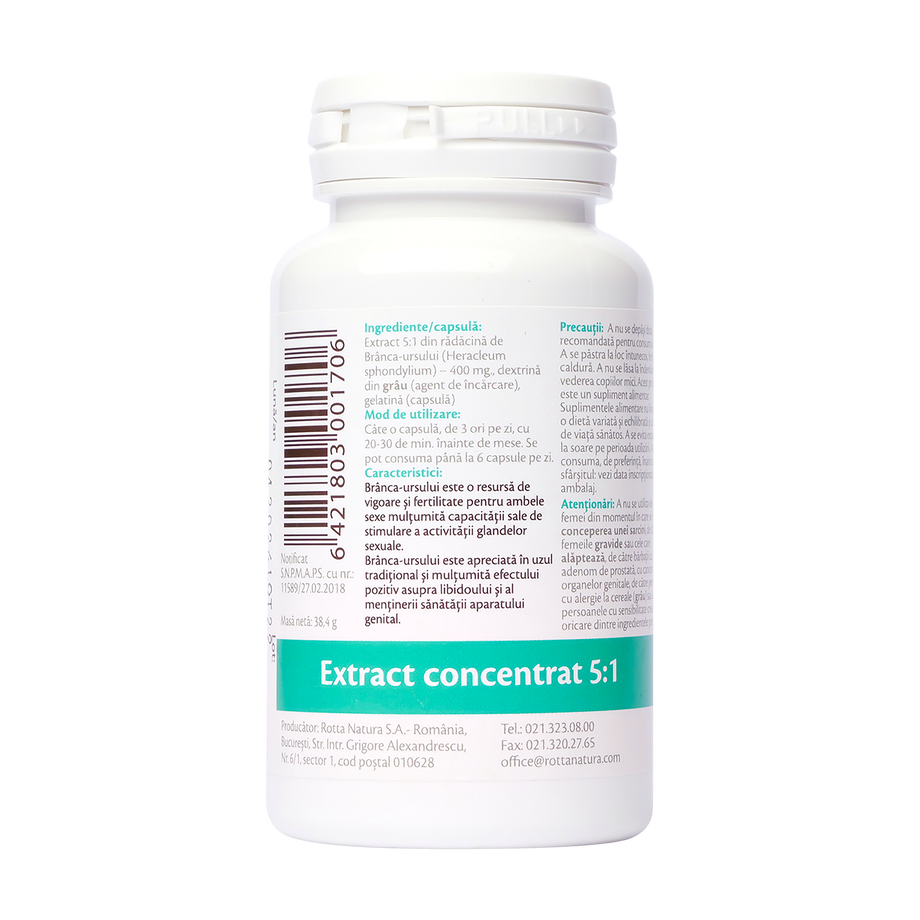 Branca ursului extract 60 capsule