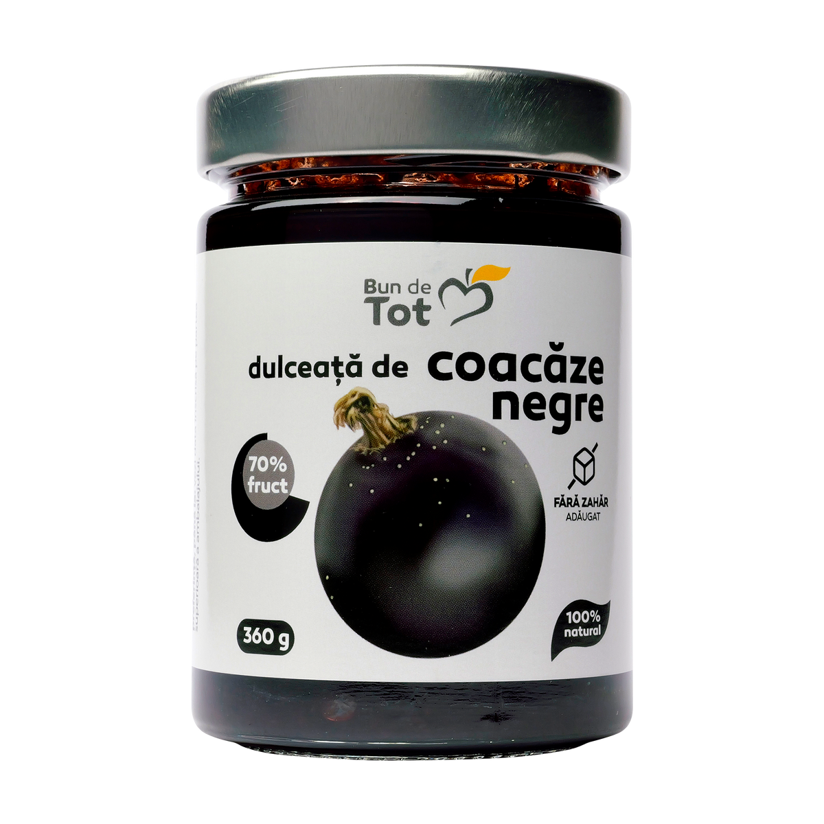 Dulceata de coacaze negre Bun de tot 360 g
