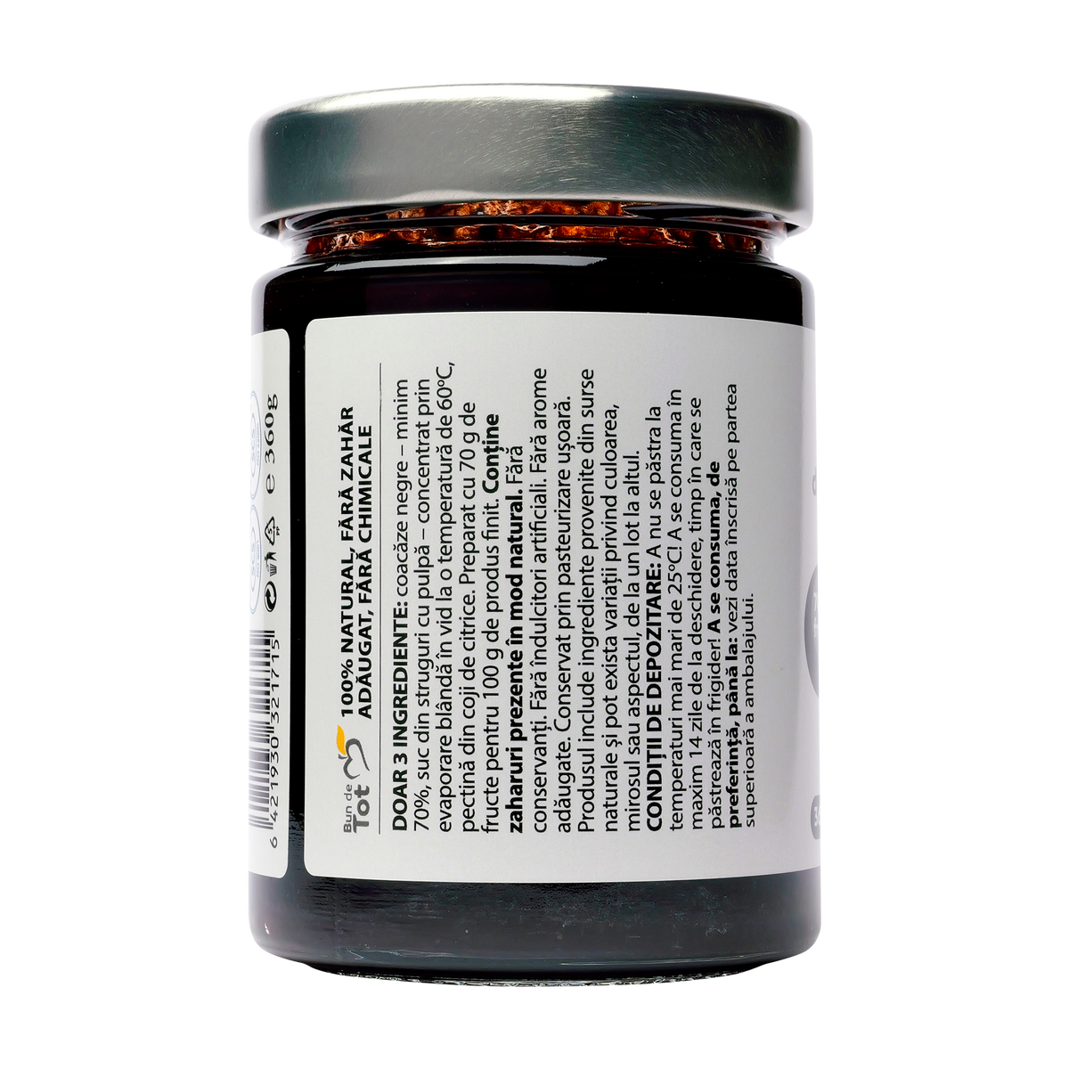 Dulceata de coacaze negre Bun de tot 360 g