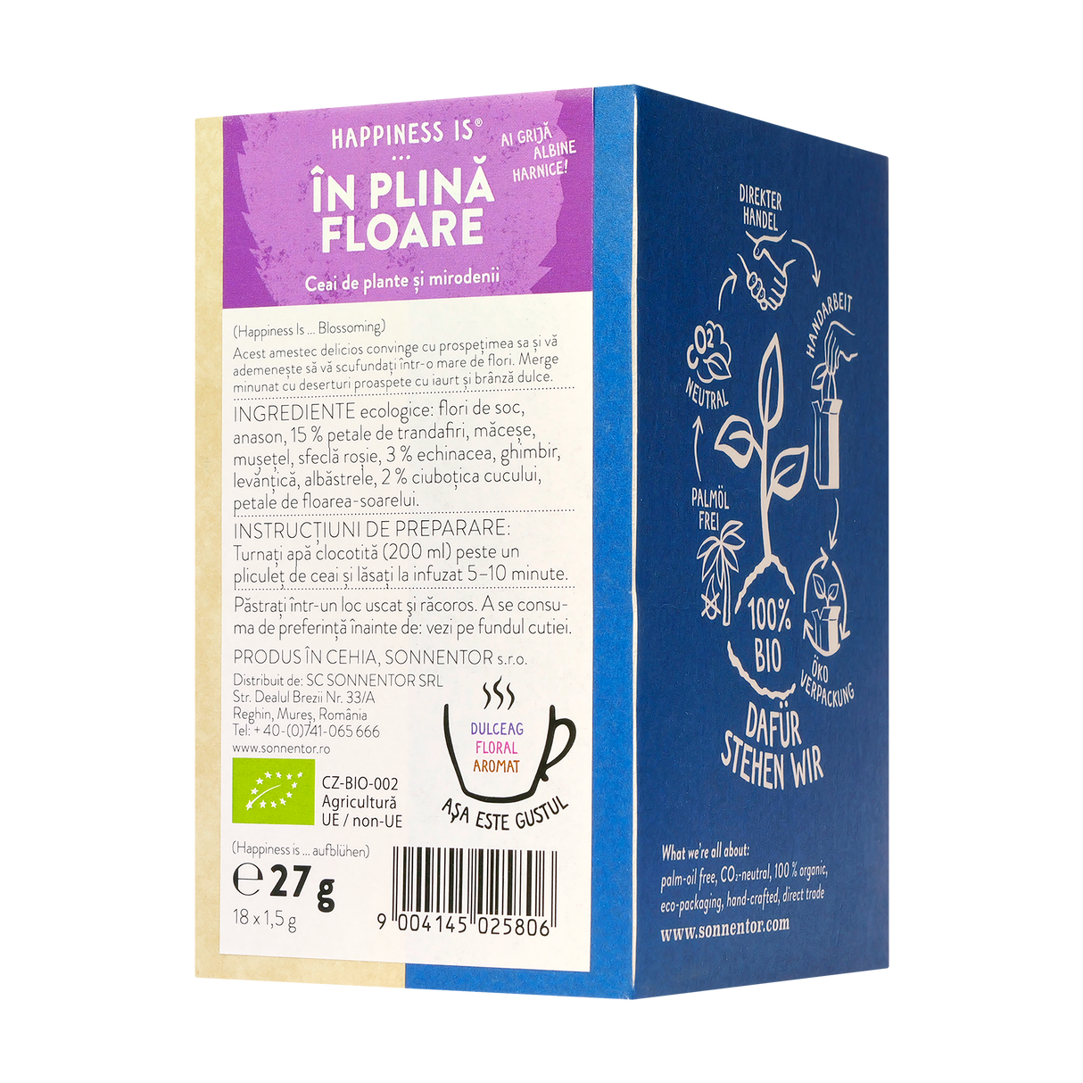 Ceai happiness is...in plina floare 18 plicuri