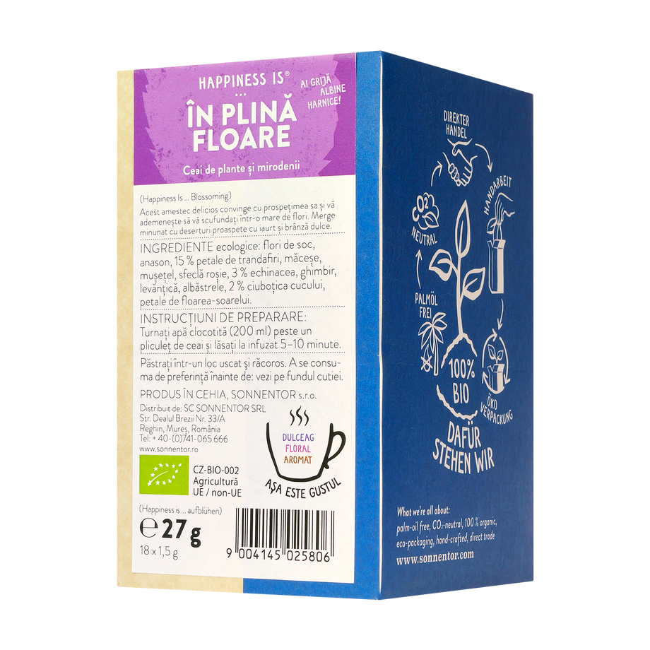Ceai happiness is...in plina floare 18 plicuri