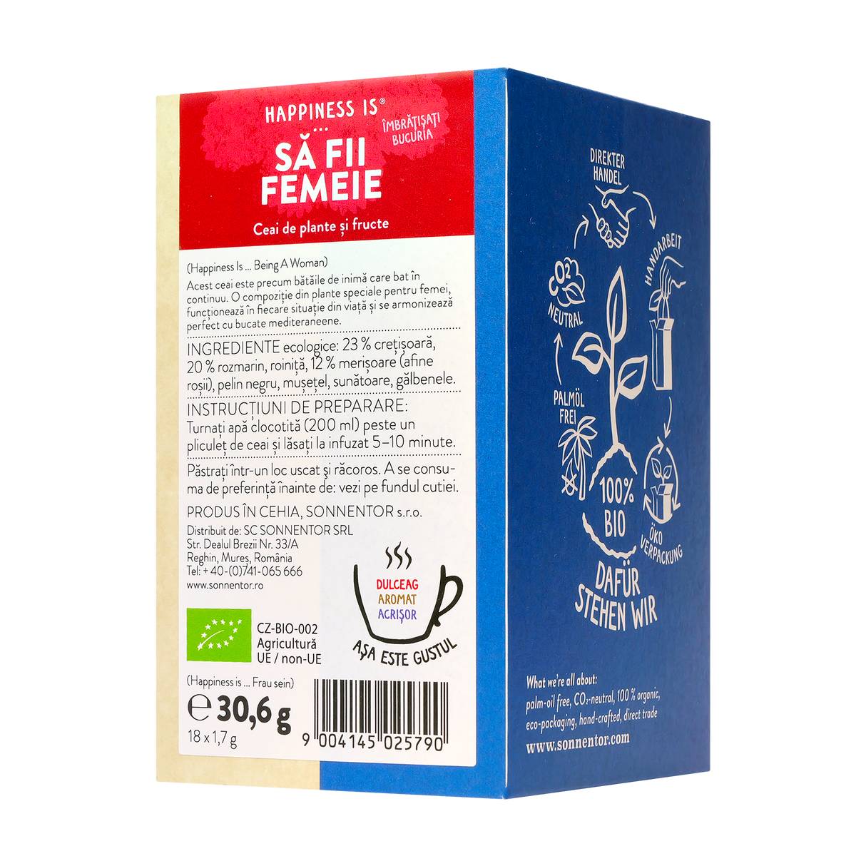 Ceai happiness is...sa fii femeie 18 plicuri