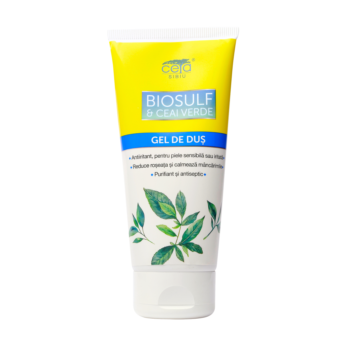 Gel de dus biosulf si ceai verde 200 ml
