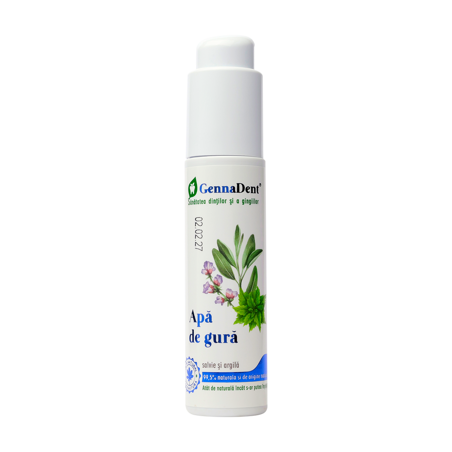 Apa de gura cu salvie si argila 45 ml