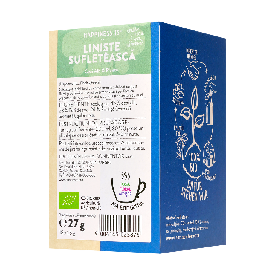 Ceai happiness is...liniste sufleteasca 18 plicuri