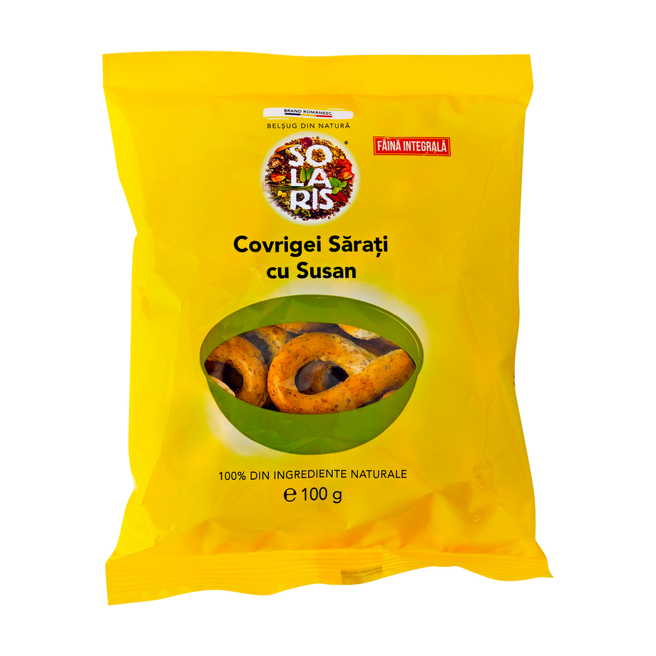 Covrigei sarati cu susan 100 g