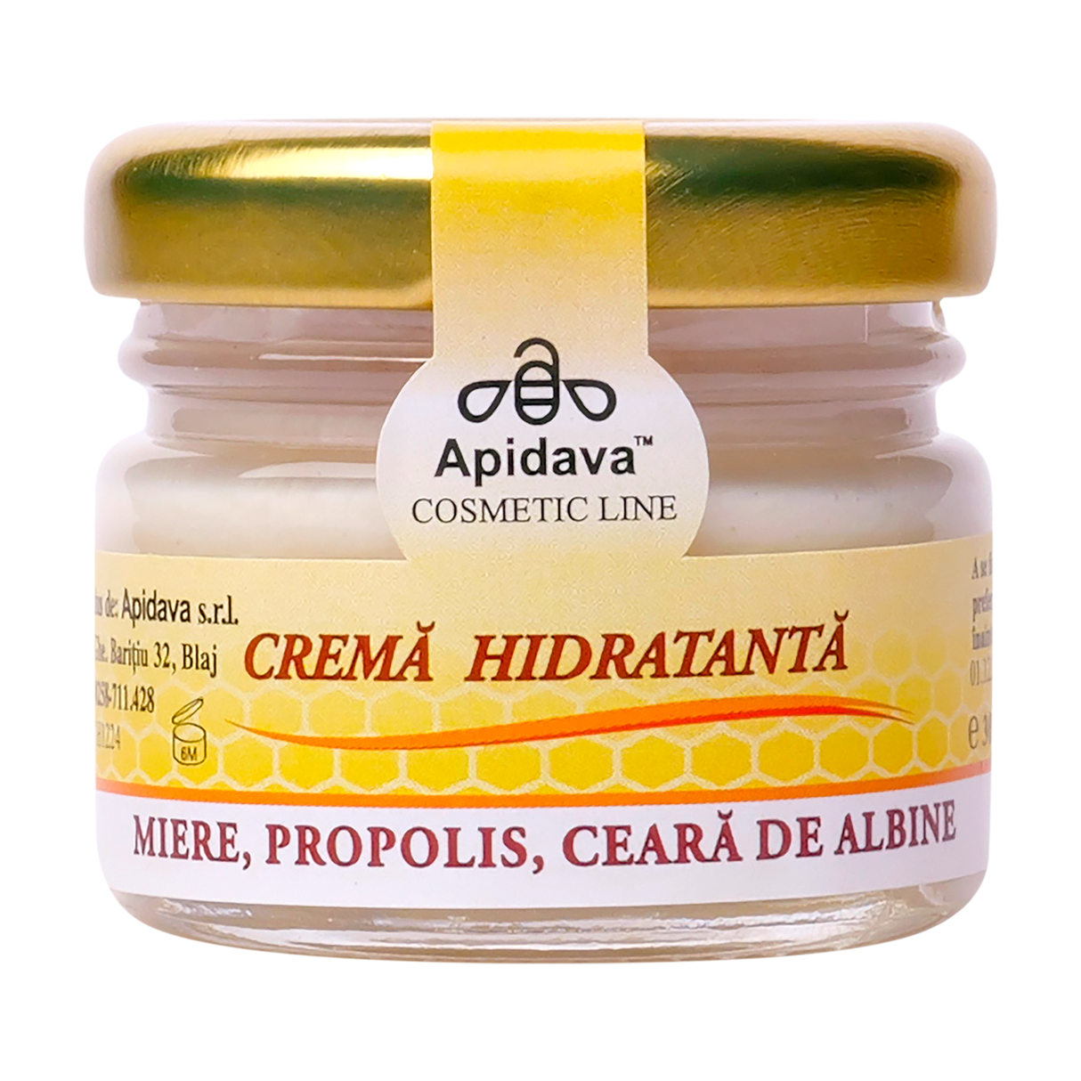 Crema hidratanta cu miere, ceara si propolis 30 ml
