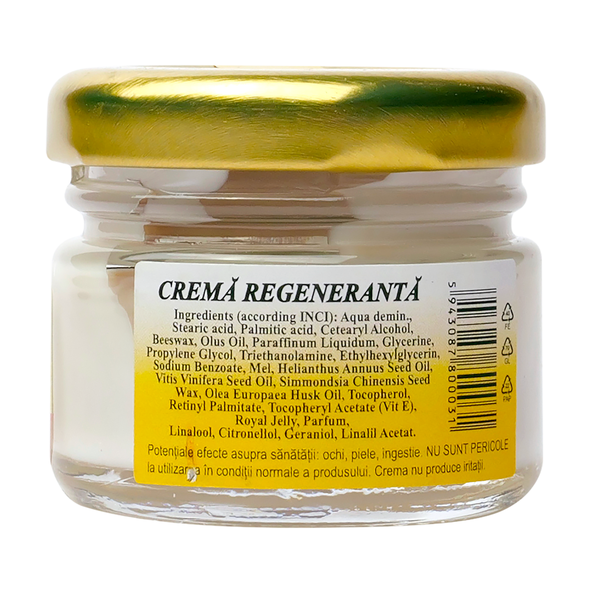Crema regeneranta de noapte cu miere, laptisor de matca si vitaminele A si E 30 ml