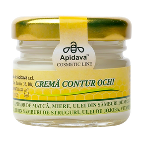 Crema contur ochi cu miere, laptisor de matca, ulei de jojoba si ulei de struguri 30 ml
