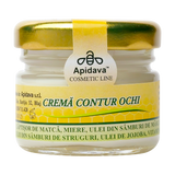 Crema contur ochi cu miere, laptisor de matca, ulei de jojoba si ulei de struguri 30 ml