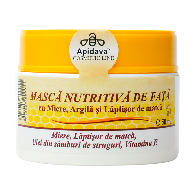 Masca Cleopatra cu miere, argila, laptisor de matca si Vitamina E 50 ml