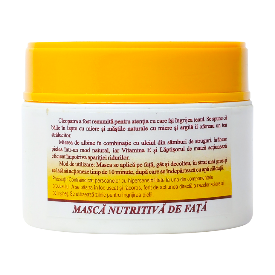 Masca Cleopatra cu miere, argila, laptisor de matca si Vitamina E 50 ml