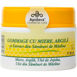 Crema gommage cu miere, argila, ulei de jojoba si ulei de struguri 50 ml