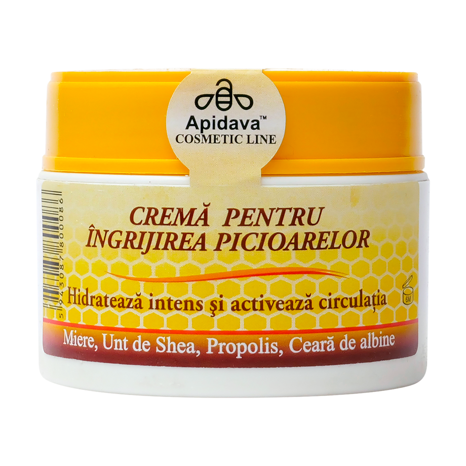 Crema pentru picioare cu miere, ceara si propolis 50 ml