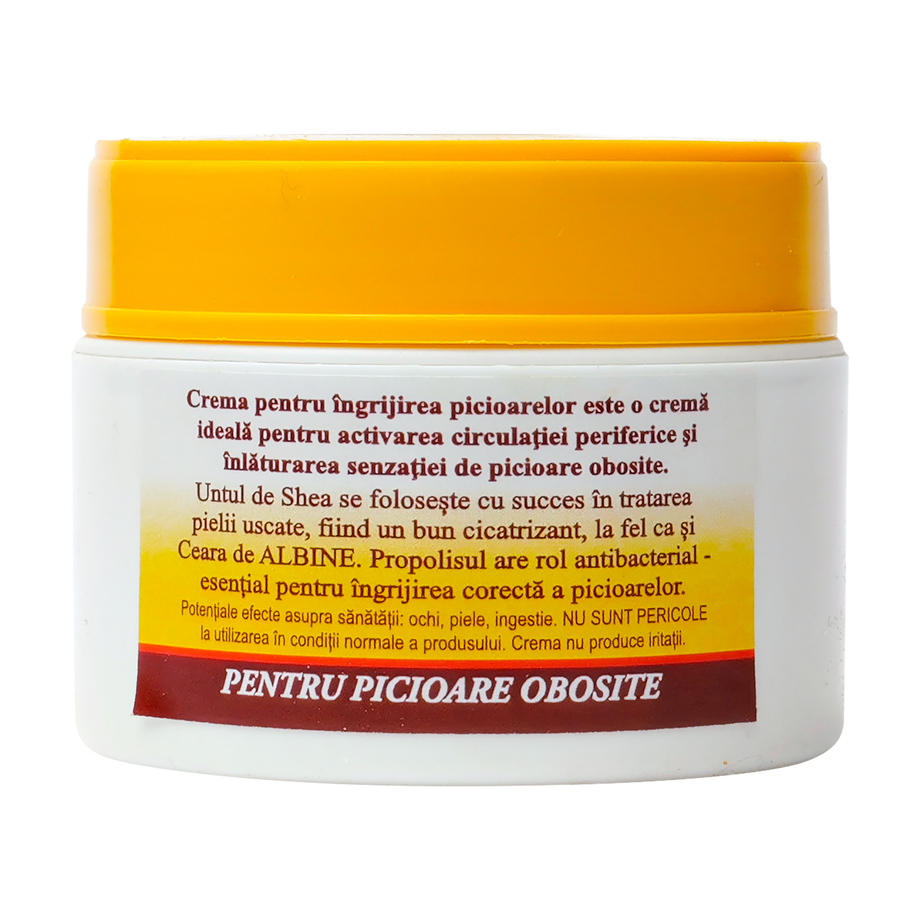 Crema pentru picioare cu miere, ceara si propolis 50 ml