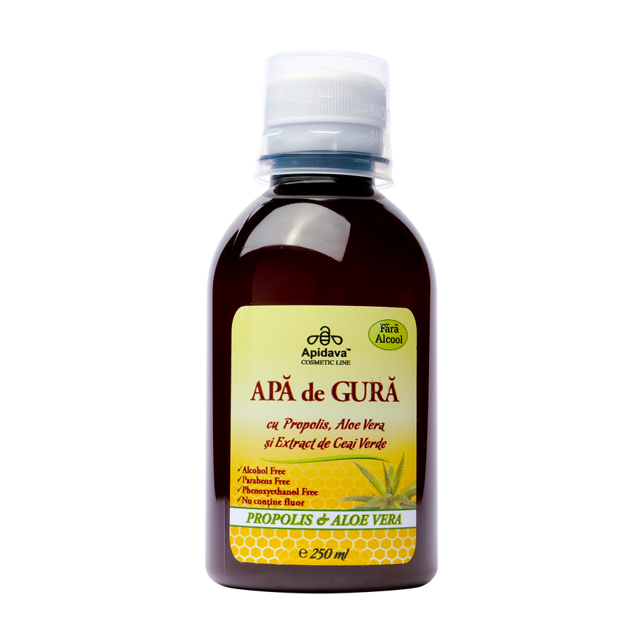 Apa de gura cu propolis si aloe vera 250 ml