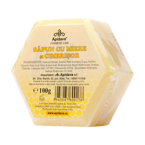Sapun vegetal hexagonal cu miere si cimbrisor 100 g