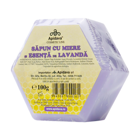 Sapun vegetal hexagonal cu lavanda 100 g