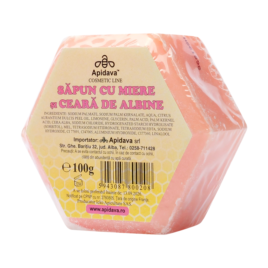 Sapun vegetal hexagonal cu ceara 100 g