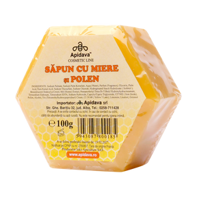 Sapun vegetal hexagonal cu polen 100 g
