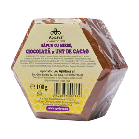 Sapun vegetal hexagonal cu ciocolata si unt de cacao 100 g