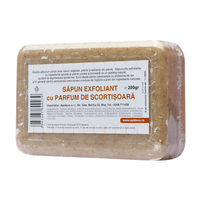 Sapun exfoliant cu scortisoara si unt de shea 200 g