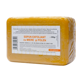 Sapun exfoliant cu polen si miere 200 g