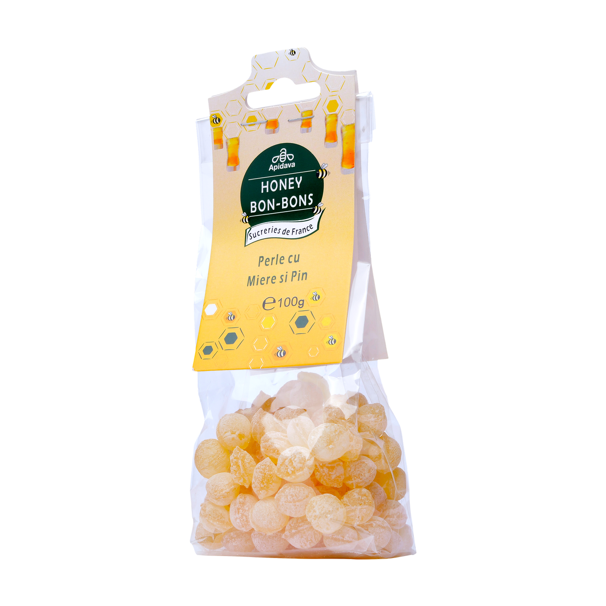 Bomboane perle cu miere si pin 100 g