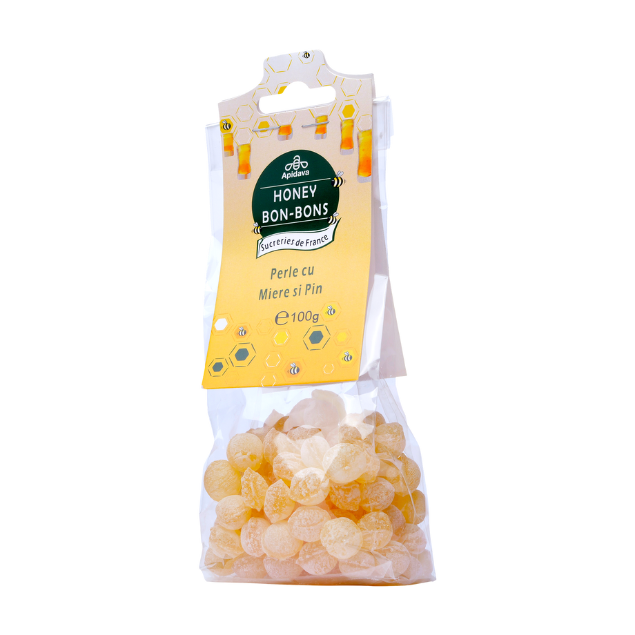 Bomboane perle cu miere si pin 100 g