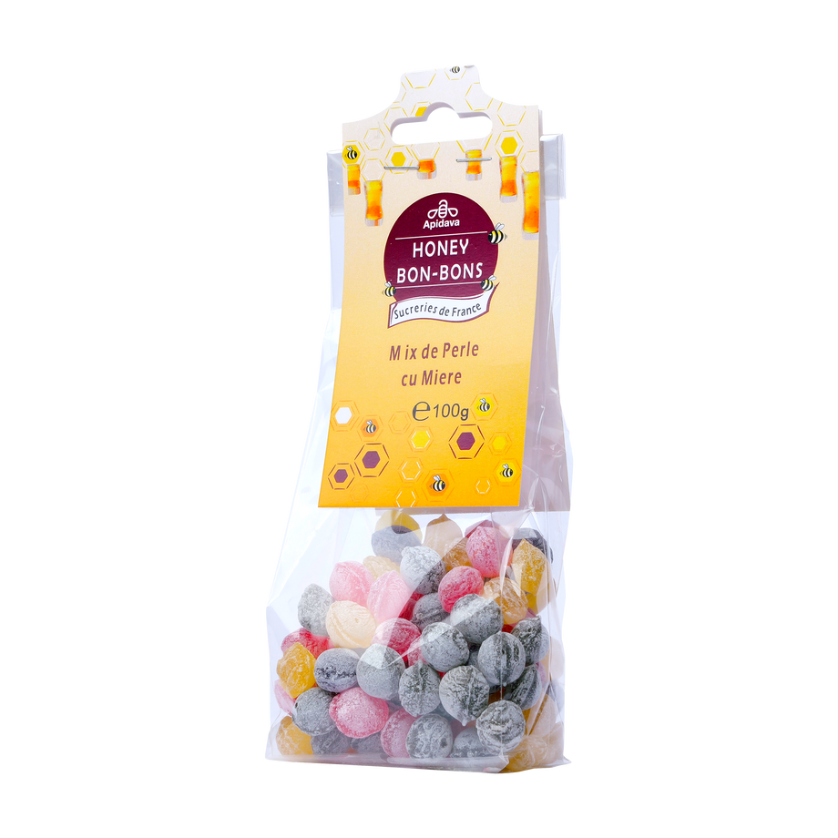 Bomboane perle mix cu miere 100 g