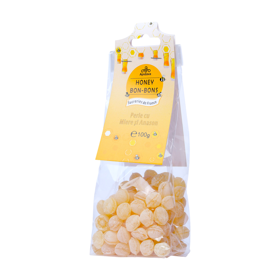Bomboane perle cu miere si anason 100 g