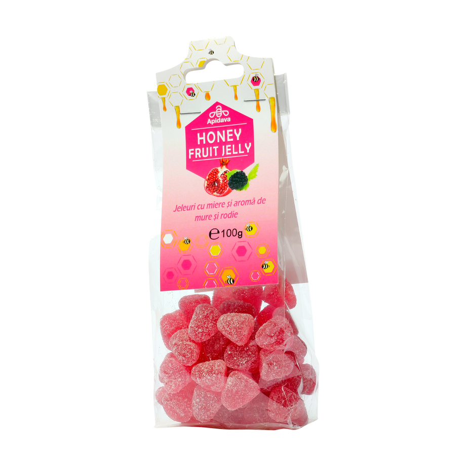 Jeleuri cu miere, mure si rodie 100 g