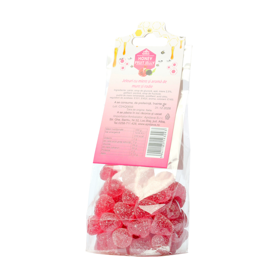 Jeleuri cu miere, mure si rodie 100 g