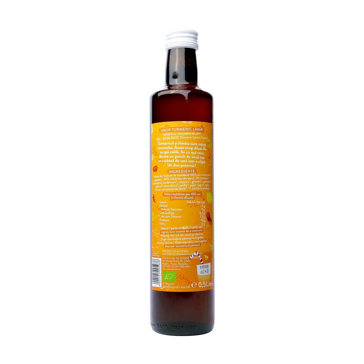 Sirop Turmeric - Lamai fara adaos de zahar 500 ml