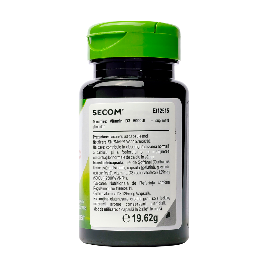Vitamin D3 5000iu 60 capsule