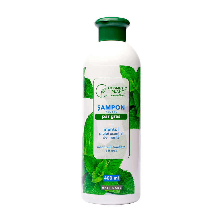 Sampon pentru par gras cu mentol si ulei de menta 400 ml