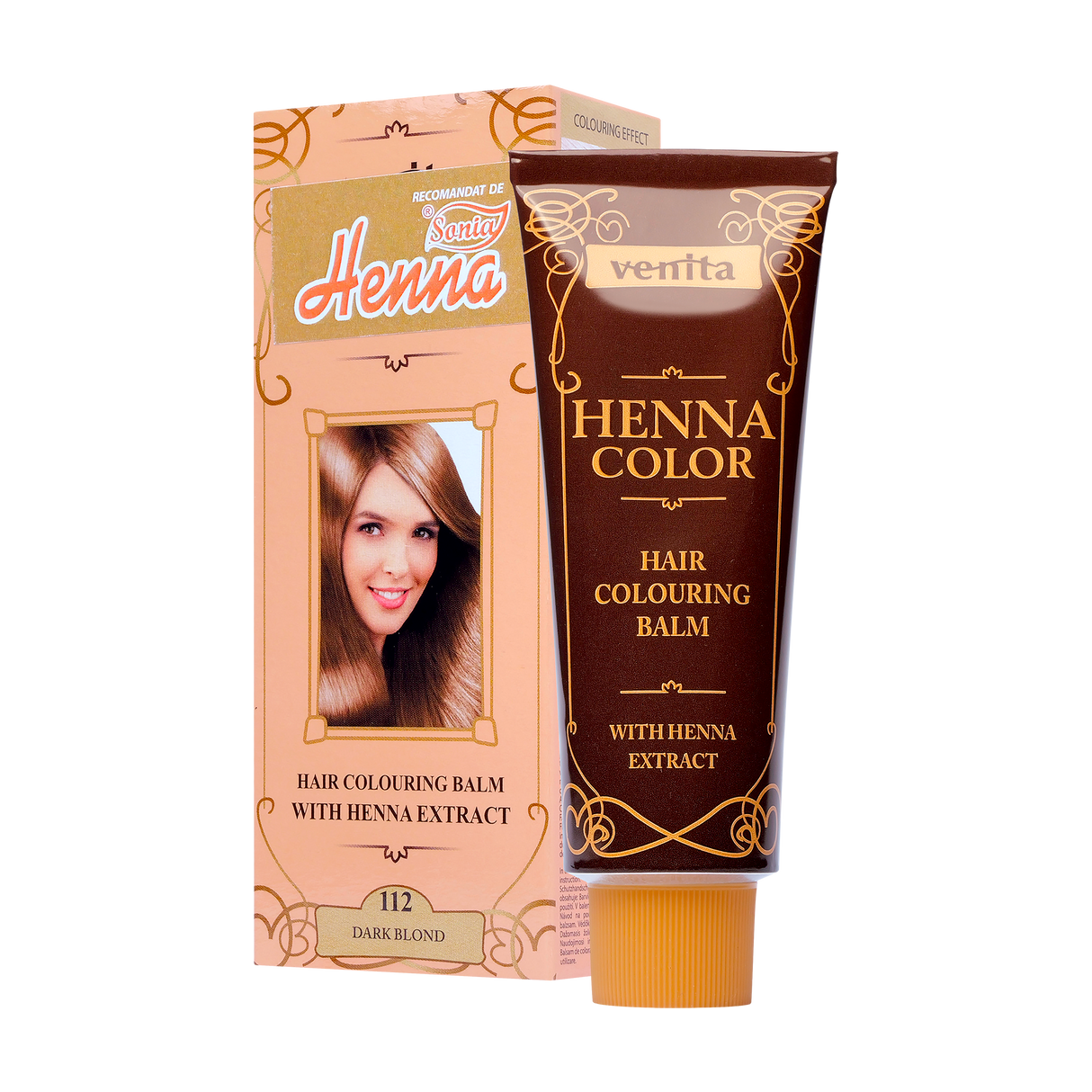 Balsam colorant par henna sonia nr.112 - blond inchis 75 g