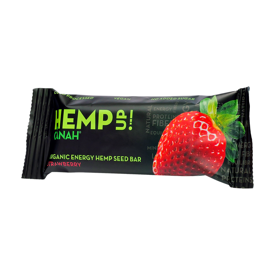 Baton cu Seminte de Canepa si Capsuni 48 g