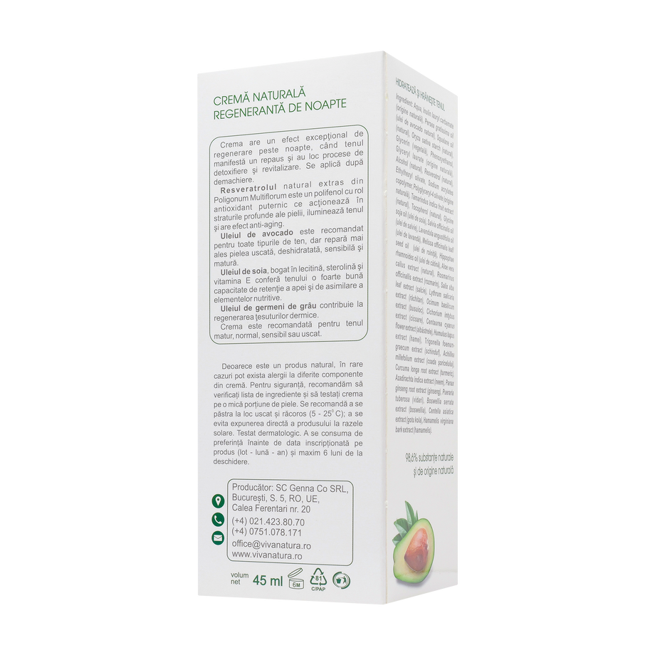 Crema regeneranta de noapte 45 ml
