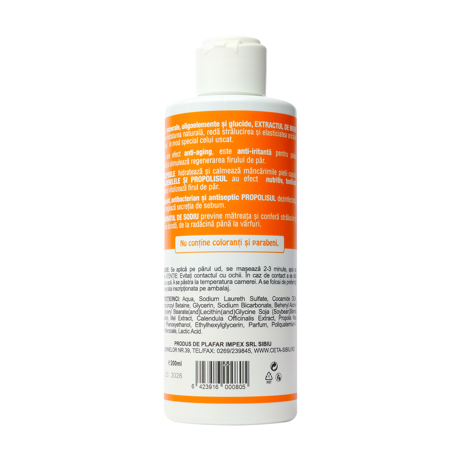 Sampon galbenele si miere 200 ml