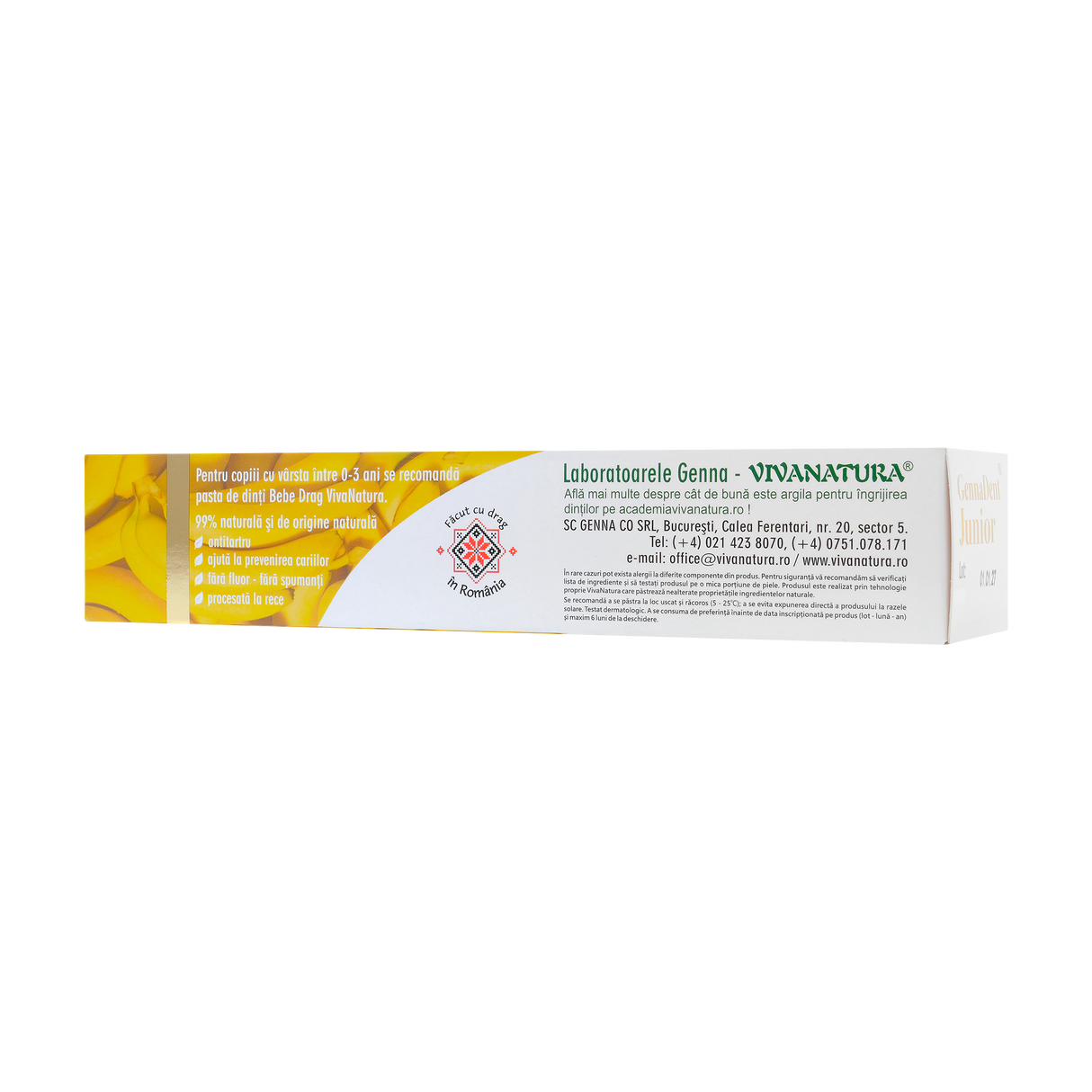 Pasta dinti junior banana 80 ml