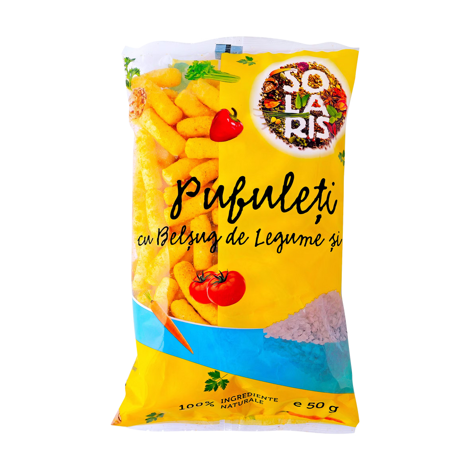 Pufuleti cu belsug de legume si sare 50 g